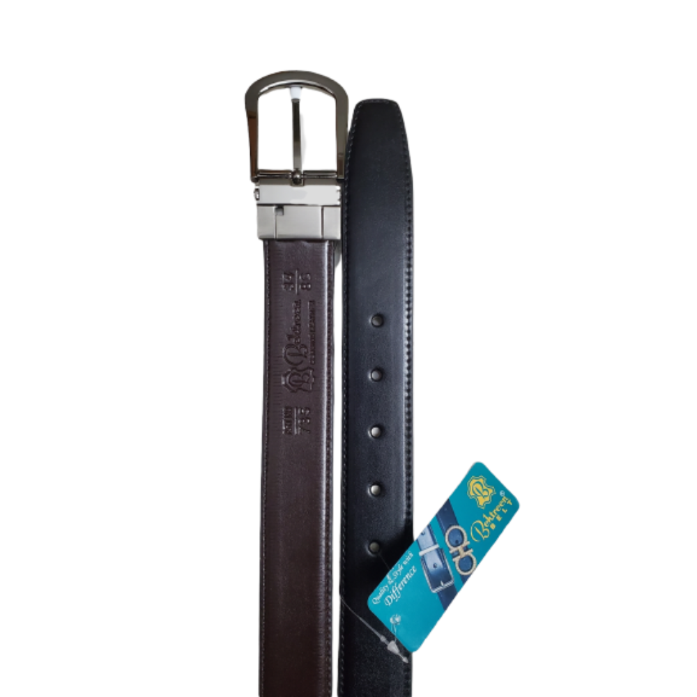 PU Leather Reversible Belt - Black/Brown